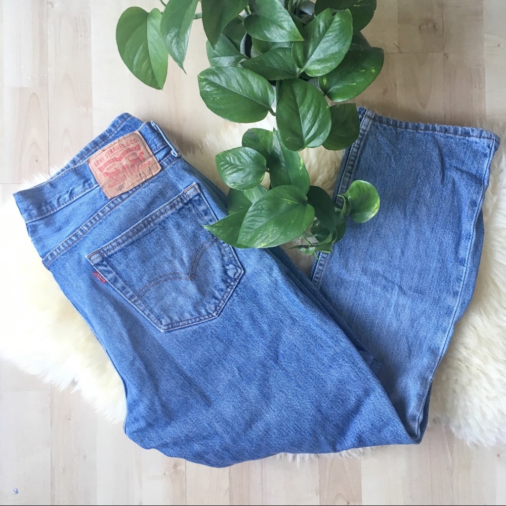 Vintage LEVIS 505 Straight Leg light blue 34x30 - Picture 3 of 8